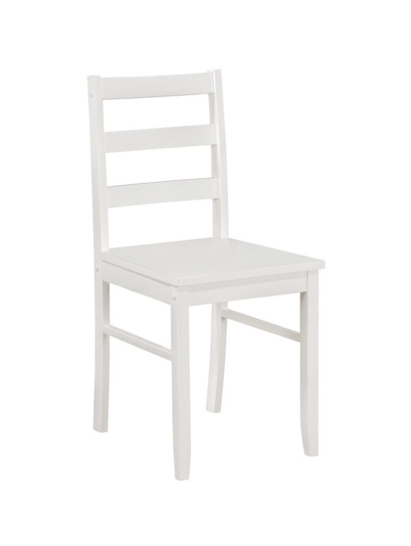 Lavinia 45"W 5-Piece White Dining Set - Image 4