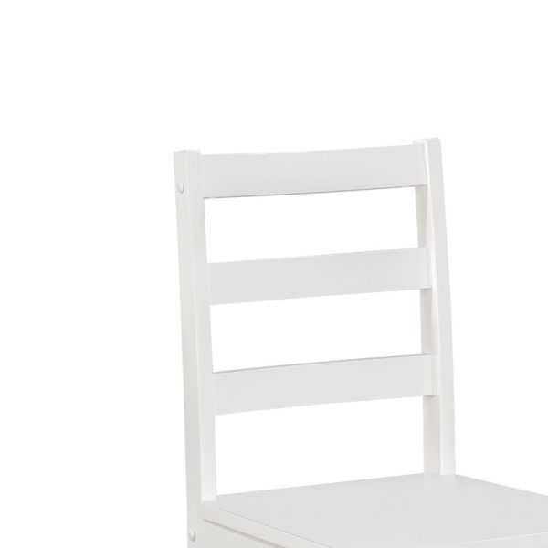 Lavinia 45"W 5-Piece White Dining Set - Image 3