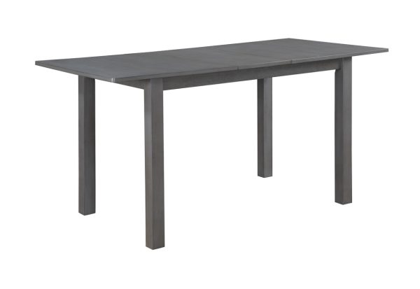 Carlisle Gray 59.5"W Finish Extendable Wood Dining Table - Image 5