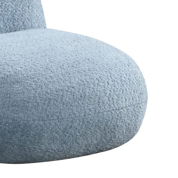 Weston 21.5"W Blue Chenille Deer-Shaped Kids Chair - Image 2