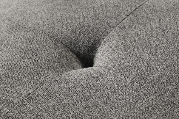 Callaway 56.5"W Gray Chenille Loveseat with Throw Pillows - Image 4