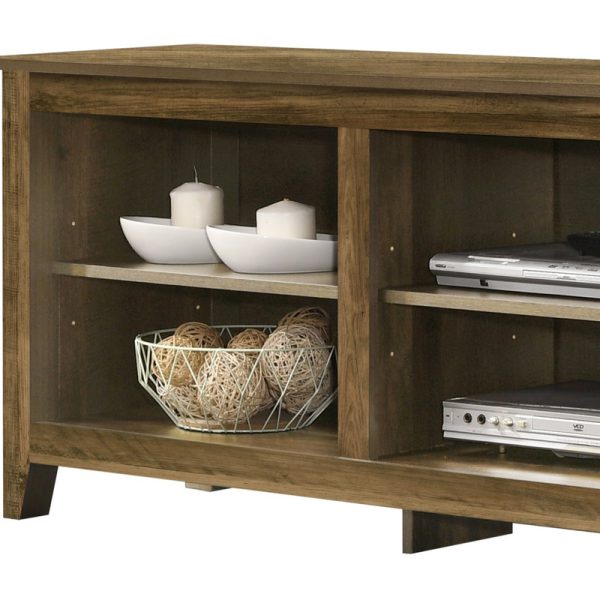 Benito Knotty Oak 70"W TV Stand with Open Shelves and Cable Management - Image 4