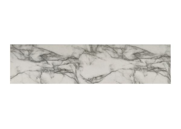 Matilda 63"W White Cabinet Console Table with White Faux Marble Top - Image 2