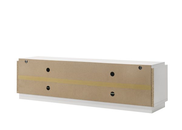 Palmer 70"W White 4-Door TV Stand - Image 2