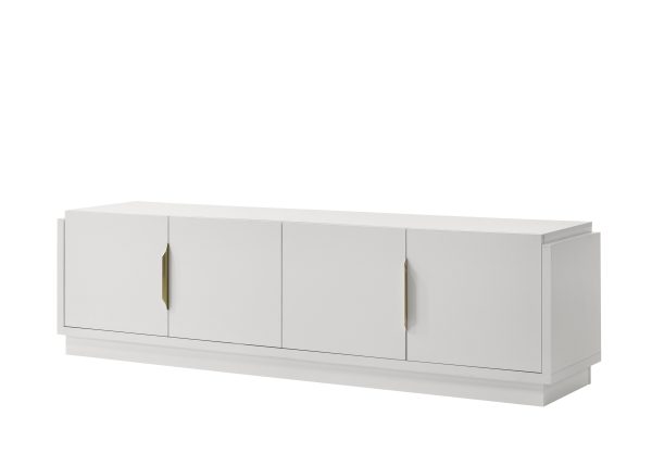 Palmer 70"W White 4-Door TV Stand - Image 5