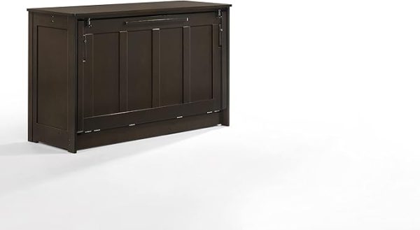 Night & Day Furniture Orion Murphy Cabinet with Mattress (Chocolate, Full)
