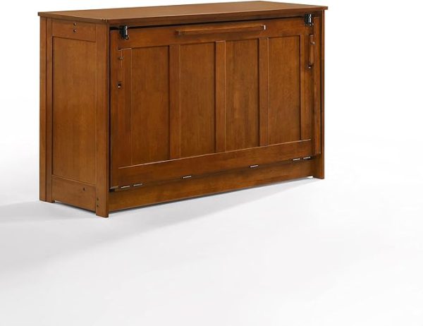 Night & Day Furniture Orion Murphy Cabinet with Mattress (Cherry, Full)