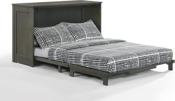 Night & Day Furniture Orion Murphy Cabinet with Mattress (Stonewash, Full) - Image 2