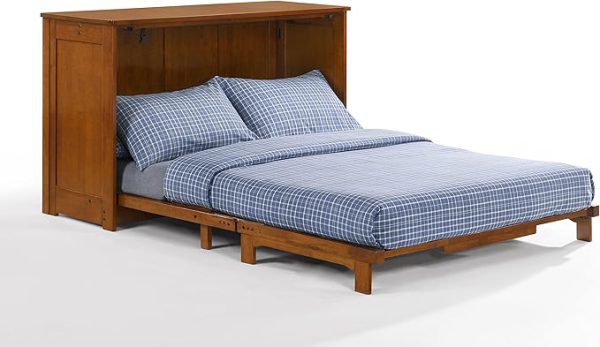 Night & Day Furniture Orion Murphy Cabinet with Mattress (Cherry, Full) - Image 2