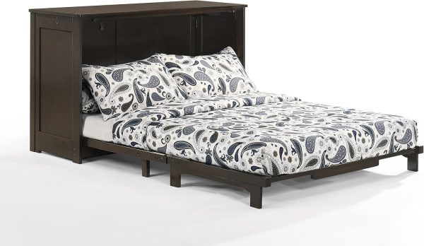 Night & Day Furniture Orion Murphy Cabinet with Mattress (Chocolate, Full) - Image 2