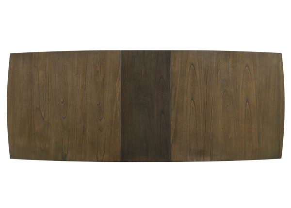 Bistro Vintage Walnut 88"W Contemporary Rectangle Dining Table with Extension Leaf - Image 3