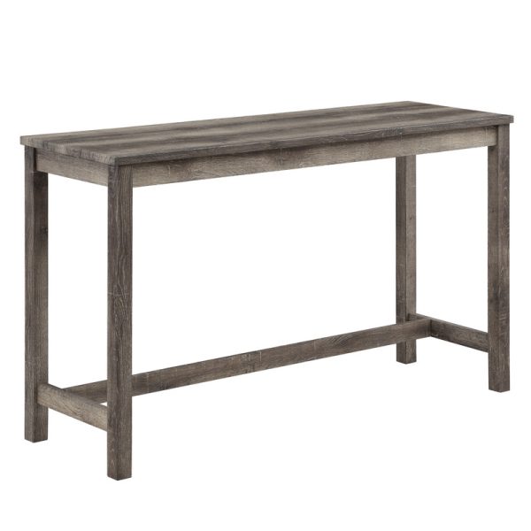 Oriana Brown 4 Piece Counter Height 36"W Pub Table Set with Tufted Creamy White Linen Stools - Image 3