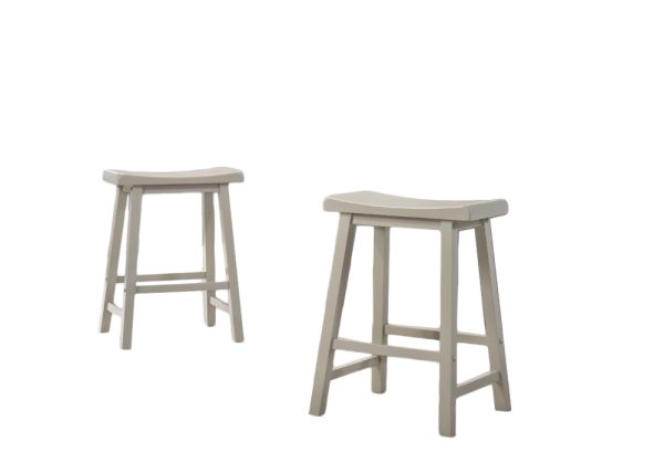 Alonzo 47"W Light Gray Small Space Counter Height Dining Table with Cabinet, Drawer, and 2 Ergonomic Counter Stools - Image 3