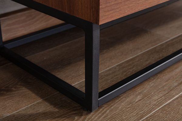 Roscoe 47"W Walnut Brown Wood TV Stand Console Table - Image 7