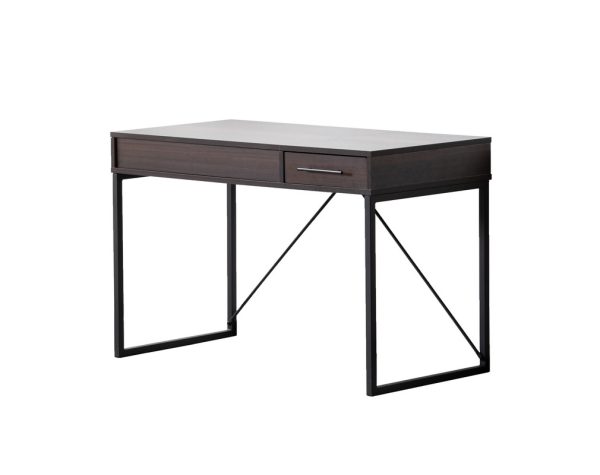 Juno 47"W Dark Brown Wood Lift Top Desk with Hidden Storage and Drawer - Image 8