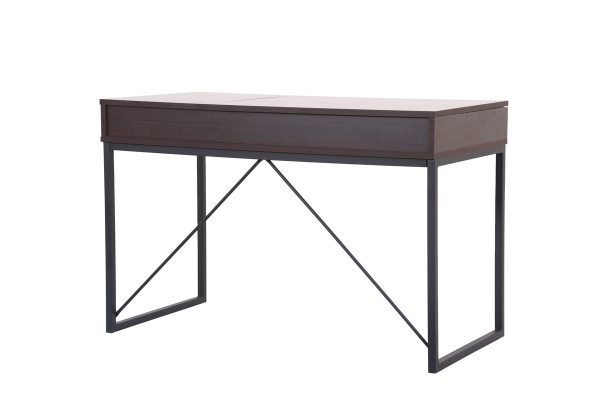 Juno 47"W Dark Brown Wood Lift Top Desk with Hidden Storage and Drawer - Image 4