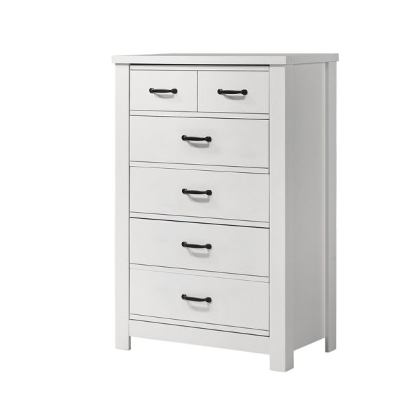Cassini 31"W White 5-Drawer Chest - Image 3
