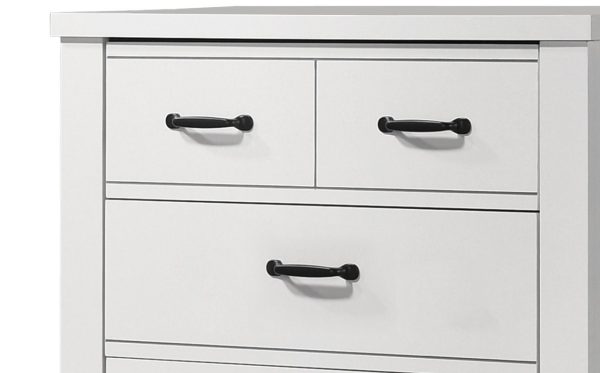 Cassini 31"W White 5-Drawer Chest - Image 2