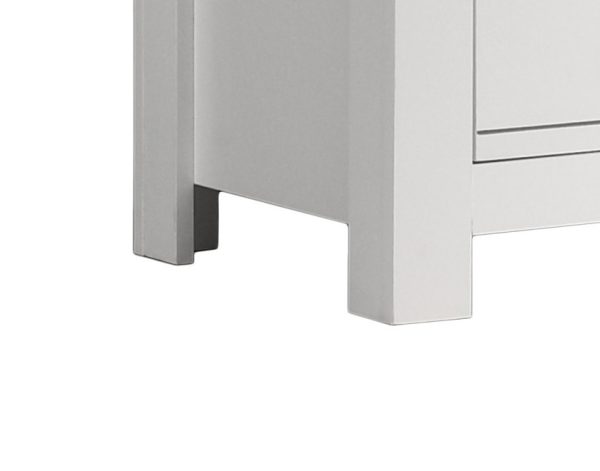 Cassini 21.5"W White 2-Drawer Nightstand Bedside Table - Image 3