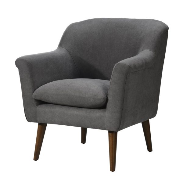 Shelby 31.5"W Gray Woven Fabric Oversized Armchair - Image 3