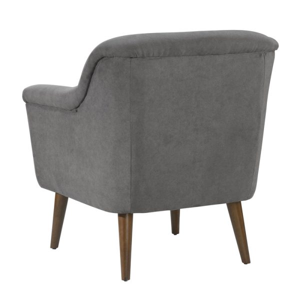 Shelby 31.5"W Gray Woven Fabric Oversized Armchair - Image 4