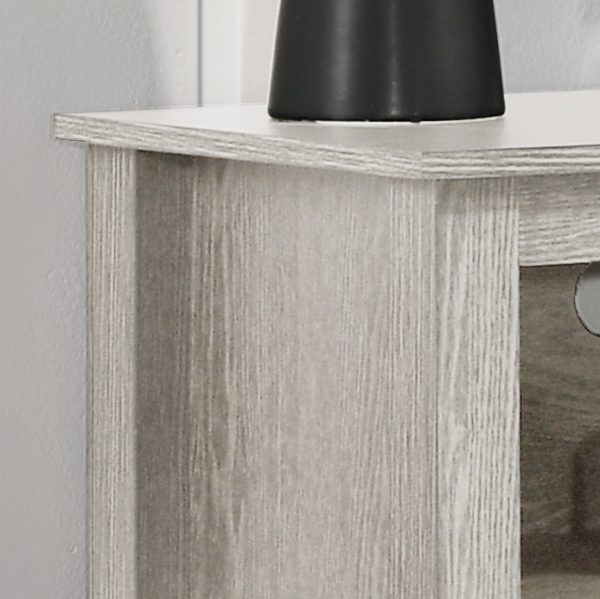 Benito Dusty Gray 70"W TV Stand with Open Shelves and Cable Management - Image 4