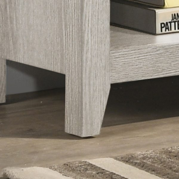 Benito Dusty Gray 70"W TV Stand with Open Shelves and Cable Management - Image 2
