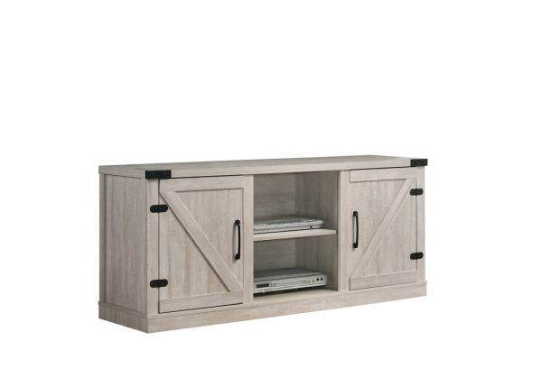 Salma Dusty Gray 58"W TV Stand with 2 Open Shelves and 2 Cabinets - Image 5