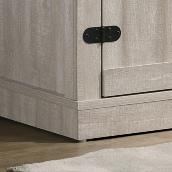 Salma Dusty Gray 58"W TV Stand with 2 Open Shelves and 2 Cabinets - Image 3