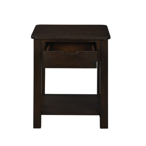 Flora 2 Piece Dark Brown MDF 36"W Lift Top Coffee and End Table Set - Image 12