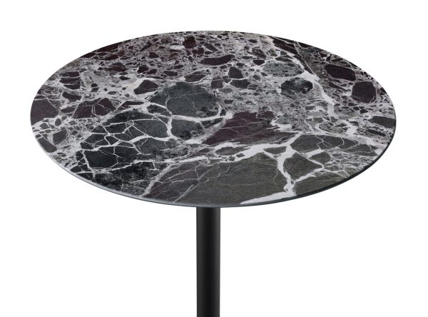Orbit 15.5"W End Table with Height Adjustable Black Marble Textured Top - Image 2
