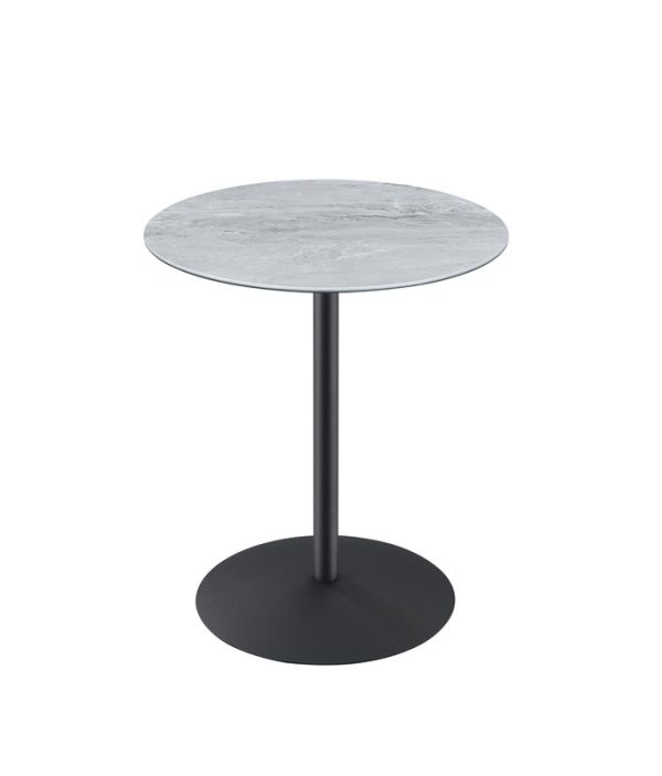 Circa 17.5"W End Table with Gray Marble Textured Top - Image 2