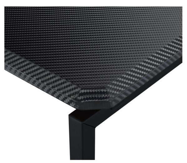 GT 3 Piece Black Carbon Fiber Wrap 39.5"W Coffee Table and End Table Set - Image 5