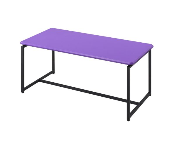 GT 3 Piece Violet Carbon Fiber Wrap 39.5"W Coffee Table and End Table Set - Image 3