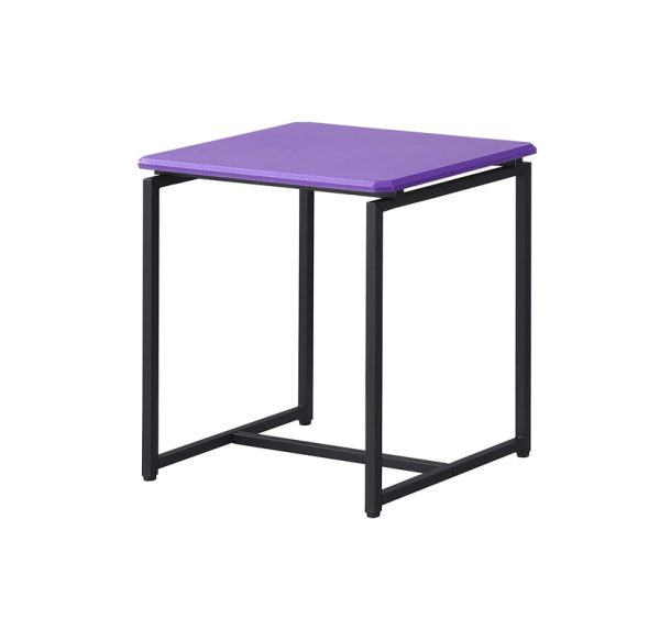 GT 3 Piece Violet Carbon Fiber Wrap 39.5"W Coffee Table and End Table Set - Image 2