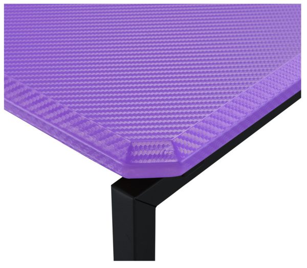 GT 3 Piece Violet Carbon Fiber Wrap 39.5"W Coffee Table and End Table Set - Image 5