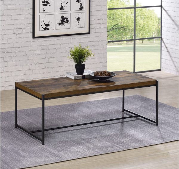 Lennox 3 Piece Brown Coffee and End Table Set - Image 6