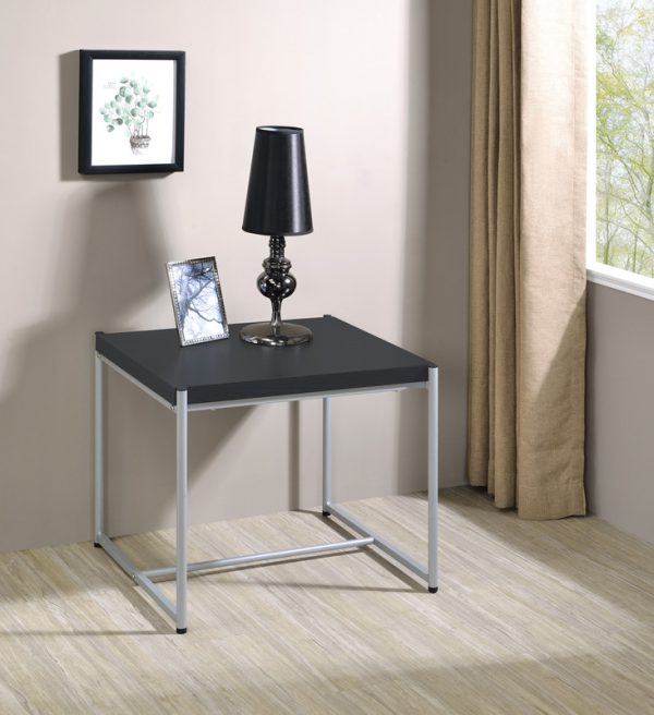 Lennox 3 Piece Black Coffee and End Table Set - Image 4