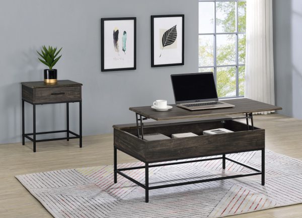 Cliff 39"W Brown Lift Top Coffee Table - Image 13