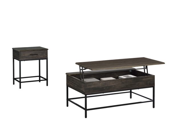 Cliff 39"W Brown Lift Top Coffee Table - Image 10