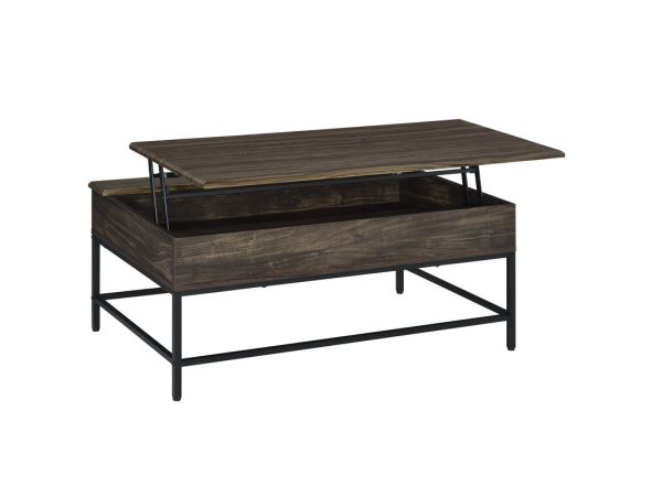 Cliff 39"W Brown Lift Top Coffee Table - Image 22