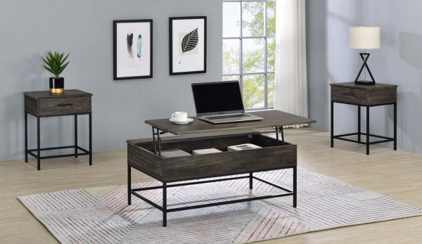 Cliff 39"W Brown Lift Top Coffee Table - Image 12