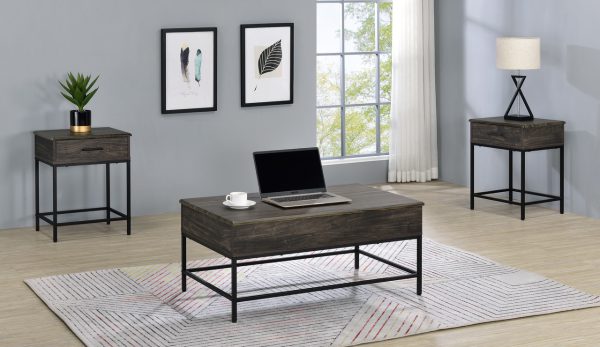 Cliff 39"W Brown Lift Top Coffee Table - Image 6