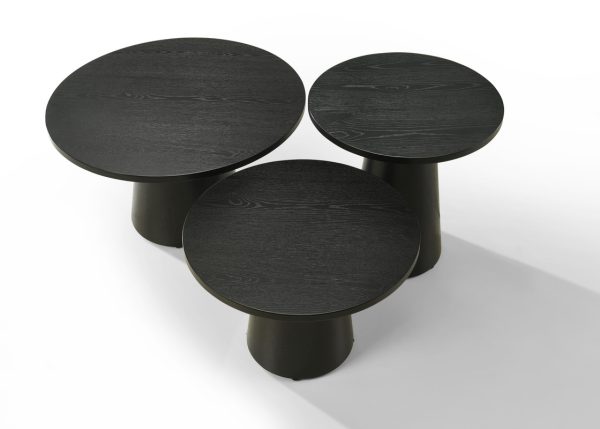 Jasper Ebony Black 29"W Round Coffee Table - Image 7