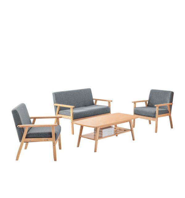 Bahamas Coffee Table Loveseat and 2 Chair Set - Image 4