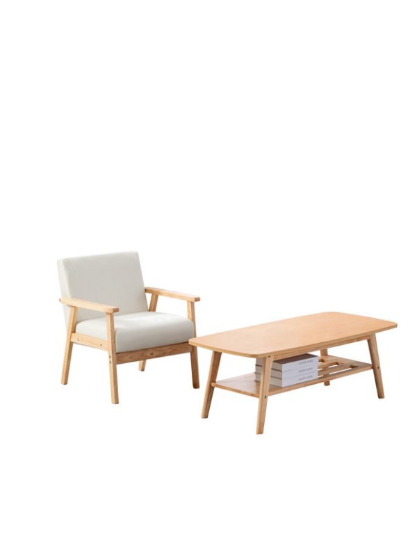 Bahamas  Coffee Table and Beige Chair Set - Image 3