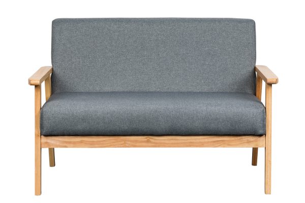 Bahamas 45"W Gray Loveseat - Image 3