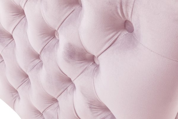 Bayberry 34"W Pink Velvet Chair with 1 Pillow - Image 6