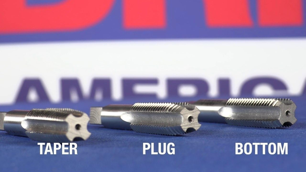 Drill America DWTT8X1.25 m8 x 1.25 High Speed Steel 4 Flute Taper Tap, (Pack of 1) - Image 3