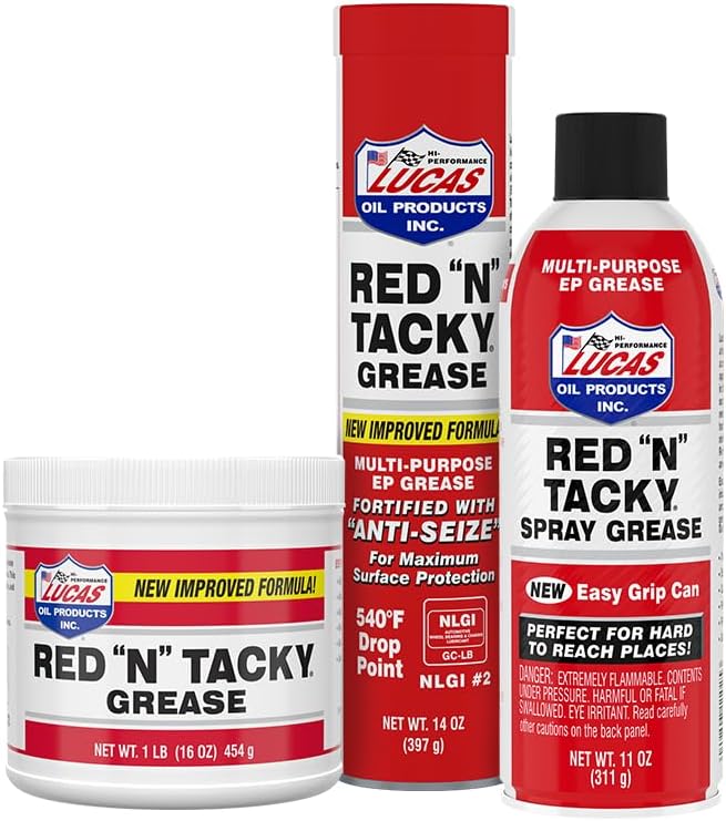 Lucas Oil 10005 Red 'N' Tacky Grease - 14 Ounce - Image 2